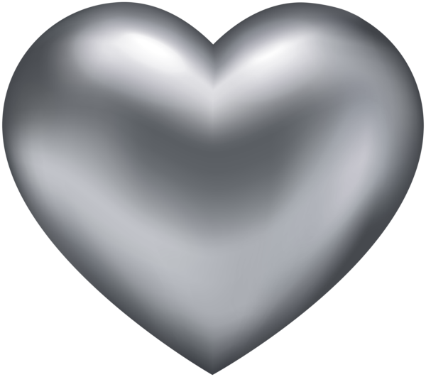 Silver Heart Transparent PNG Clip Art | Gallery Yopriceville - High