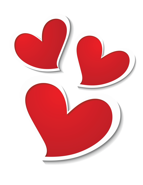 This png image - Three Hearts Decor PNG Clipart Picture, is available for free download