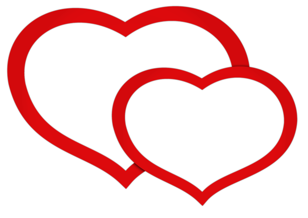 Transparent Red Double Hearts PNG Clipart Picture ... Image in couple lovely wallpaper collection by numuaynaka.