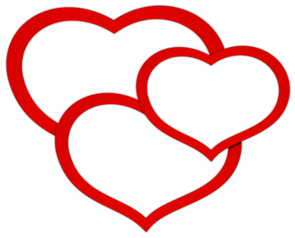 This png image - Transparent Red Triple Hearts PNG Clipart Picture, is available for free download