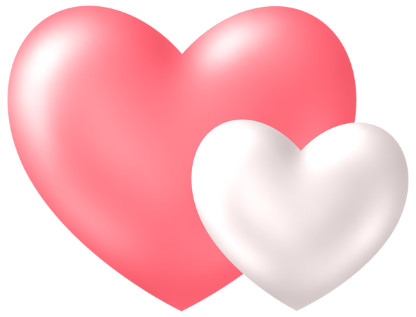This png image - Two Hearts Transparent PNG Clip Art Image, is available for free download