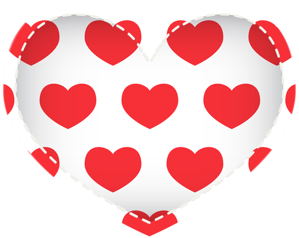 This png image - White Heart with Hearts PNG Clip Art Image, is available for free download