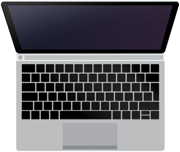 This png image - Grey Open Laptop PNG Clipart, is available for free download