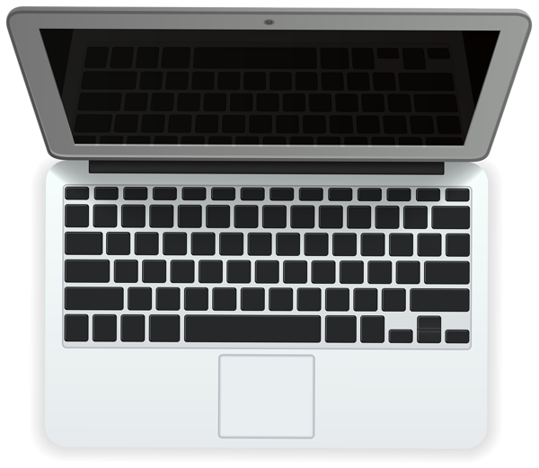 This png image - White Laptop PNG Clip Art Image, is available for free download