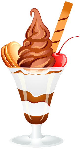 This png image - Chocolate Ice Cream Sundae PNG Clip Art Image, is available for free download