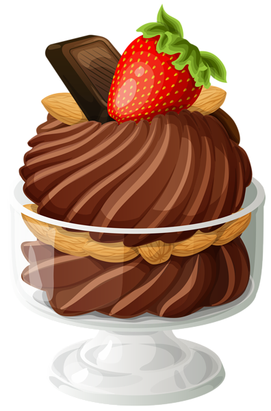 This png image - Chocolate Ice Cream Sundae PNG Clip Art Picture, is available for free download