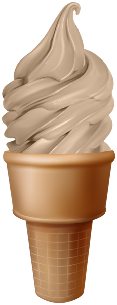 This png image - Chocolate Ice Cream in Waffle Cone PNG Clipart, is available for free download