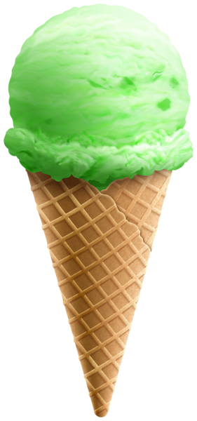 This png image - Ice Cream Cone Green PNG Clipart, is available for free download
