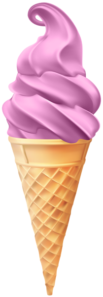 This png image - Ice Cream Cone Pink PNG Clip Art Image, is available for free download