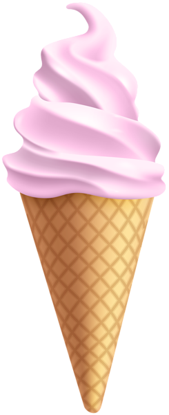 Ice Cream Cone Pink PNG Clipart | Gallery Yopriceville - High-Quality ...