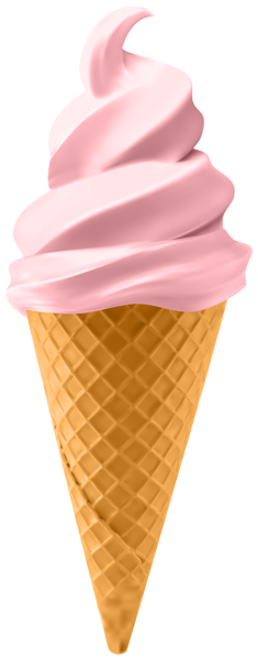 This png image - Ice Cream Waffle Cone Pink PNG Clipart, is available for free download