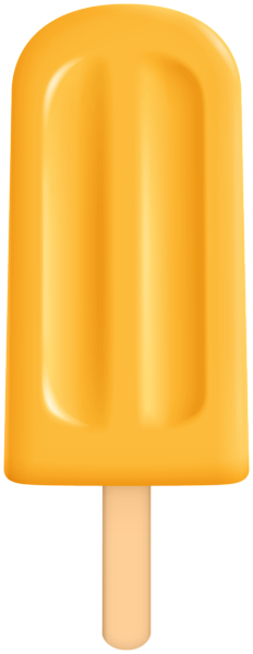 This png image - Orange Popsicle PNG Clipart, is available for free download