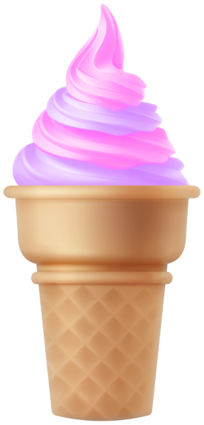 This png image - Pink Bicolor Ice Cream Cone PNG Clipart, is available for free download