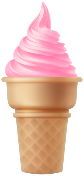 This png image - Pink Ice Cream Cone PNG Transparent Clipart, is available for free download