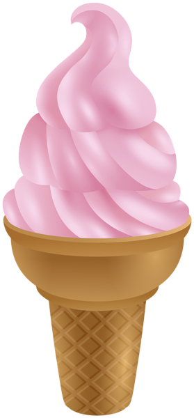 This png image - Strawberry Ice Cream Cone PNG Clipart, is available for free download