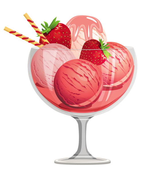 This png image - Strawberry Ice Cream Sundae Clipart, is available for free download