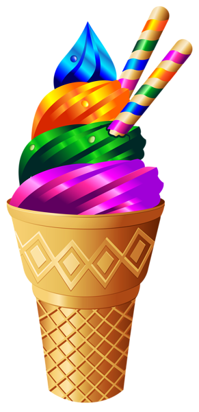 This png image - Transparent Rainbow Ice Cream PNG Image, is available for free download