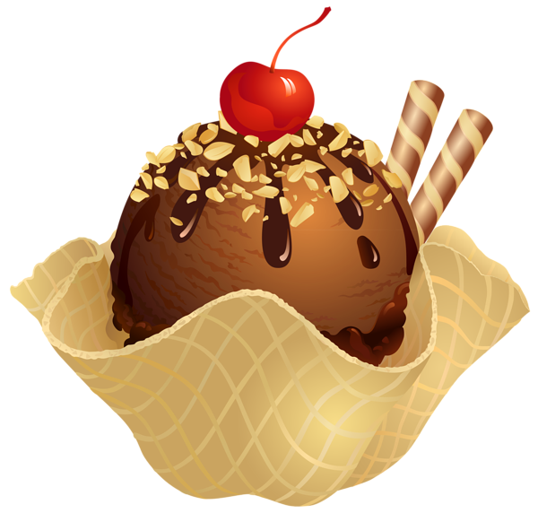 This png image - Transparent Chocolate Ice Cream Waffle Basket PNG Picture, is available for free download