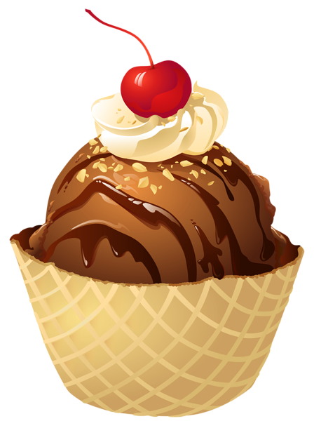 This png image - Transparent Chocolate Ice Cream Waffle Bowl PNG Picture, is available for free download