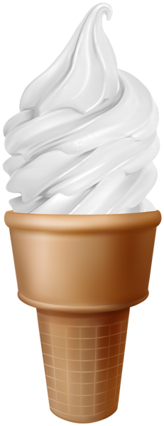 This png image - Vanilla Ice Cream in Waffle Cone PNG Clipart, is available for free download