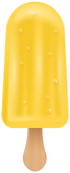 This png image - Yellow Popsicle Ice Cream PNG Transparent Clipart, is available for free download