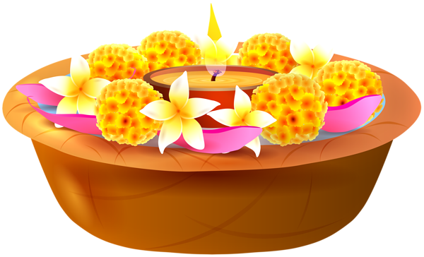 This png image - Floating Candles and Flowers Transparent Clip Art Image, is available for free download