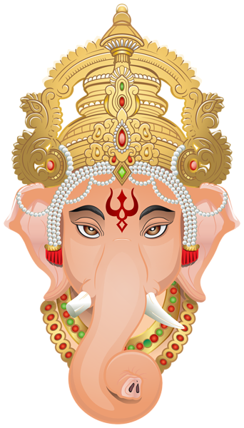 This png image - Ganesha Head PNG Clipart, is available for free download