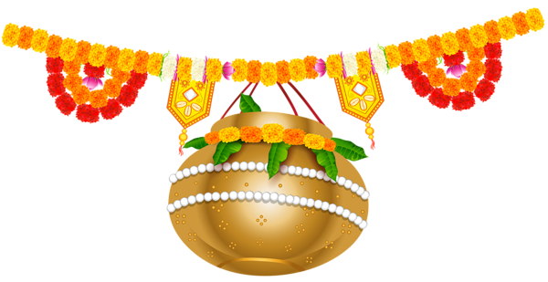 This png image - India Holiday Floral Decoration PNG Clip Art Image, is available for free download