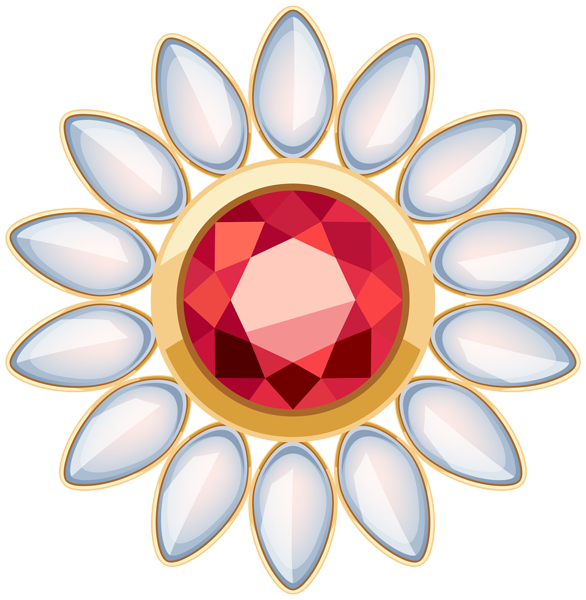 This png image - Crystal Flower Decoration PNG Clip Art Image, is available for free download