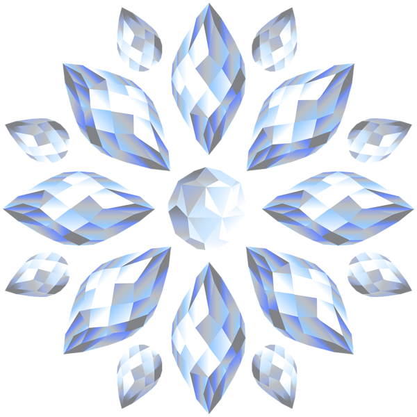 This png image - Crystal Flower Transparent PNG Clip Art Image, is available for free download