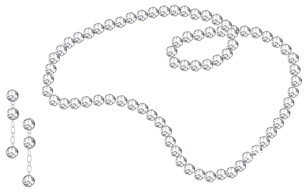 This png image - Diamond Necklace and Earrings PNG Clipart Picture, is available for free download