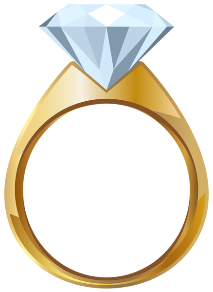 This png image - Gold Engagement Ring PNG Transparent Clip Art Image, is available for free download