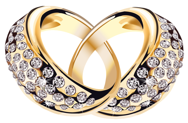 This png image - Gold Rings with Diamonds PNG Clipart Picture, is available for free download