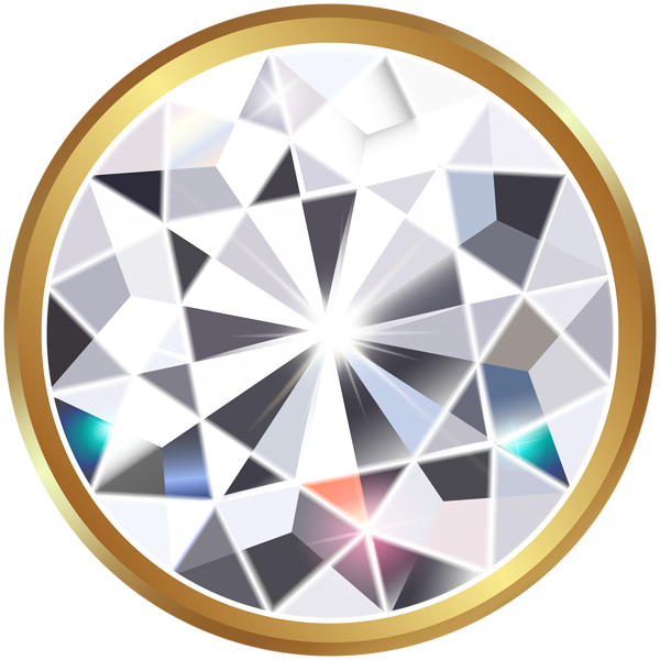 This png image - Golden Deco Diamond PNG Clipart, is available for free download