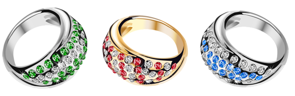 This png image - Ring Set with Diamonds PNG Clipart, is available for free download