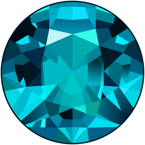 This png image - Sky Blue Gem PNG Clip Art Image, is available for free download