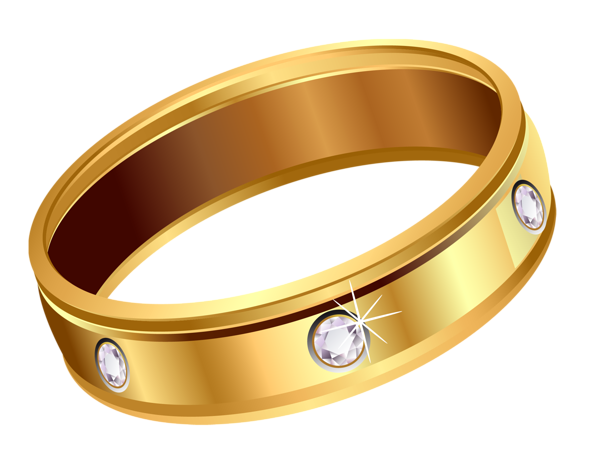 This png image - Transparent Gold Ring with Diamonds PNG Clipart, is available for free download