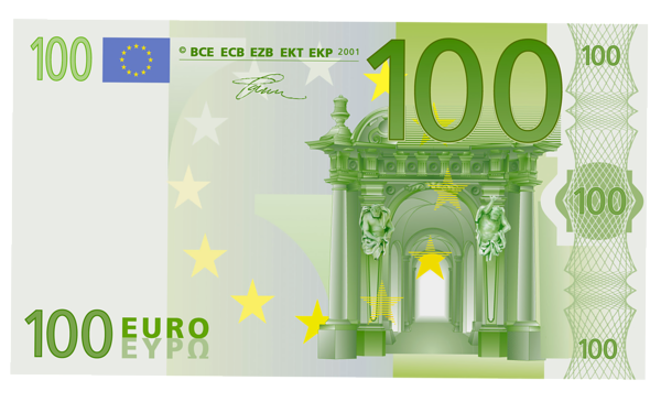 This png image - 100 Euro PNG Clipart, is available for free download