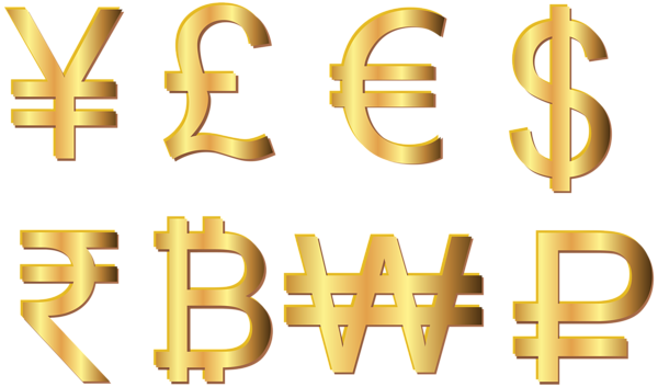 This png image - Currency Symbols Transparent Clip Art Image, is available for free download