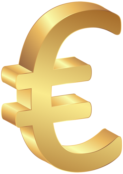 This png image - Euro Currency Gold Sign PNG Clip Art Image, is available for free download