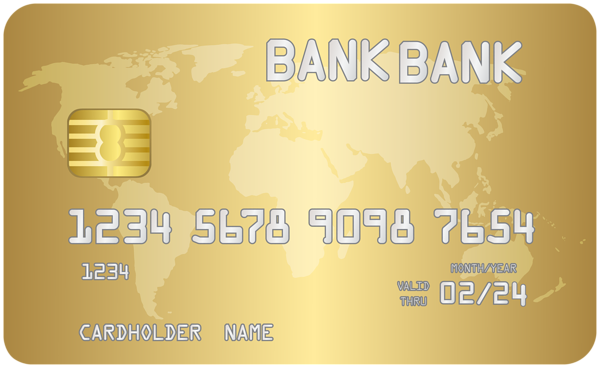 This png image - Gold Bank Card PNG Clipart, is available for free download