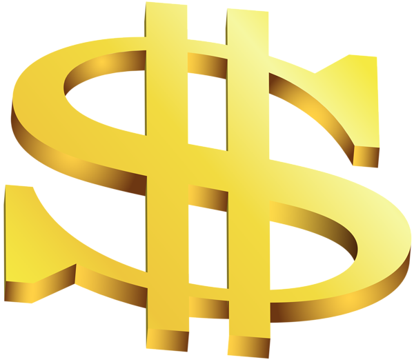 This png image - Gold Dollar Transparent PNG Clip Art Image, is available for free download