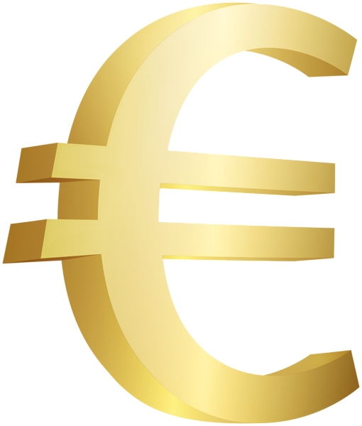 This png image - Gold Euro Sign PNG Clipart, is available for free download