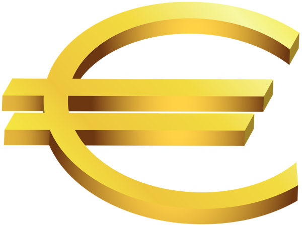 This png image - Gold Euro Transparent PNG Clip Art Image, is available for free download