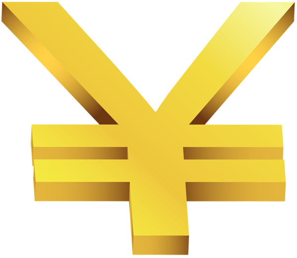 This png image - Gold Japanese Yen Transparent PNG Clip Art Image, is available for free download