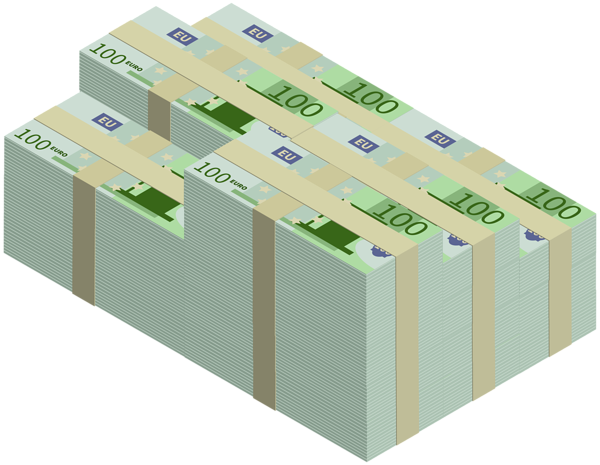 This png image - Stack of Euros Transparent PNG Clip Art Image, is available for free download