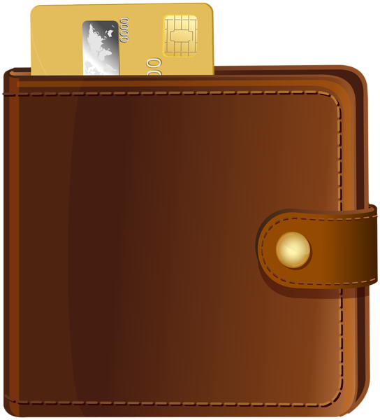 This png image - Wallet with Credit Card Transparent PNG Clip Art, is available for free download