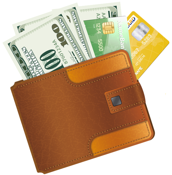 This png image - Wallet with Credit Cards and Money Clipart, is available for free download