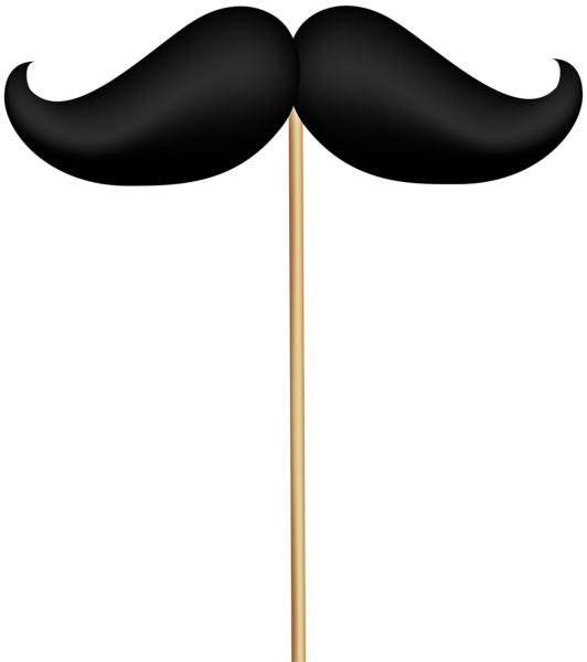 This png image - Stache on Stick Transparent PNG Clip Art Image, is available for free download