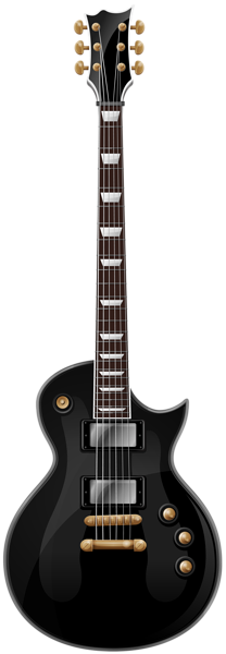 This png image - Black Guitar PNG Clip Art Image, is available for free download